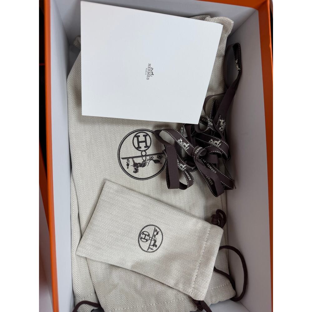 Size 8.5 - Hermes Quicker Leather Sneakers NEW - Picture 12 of 12